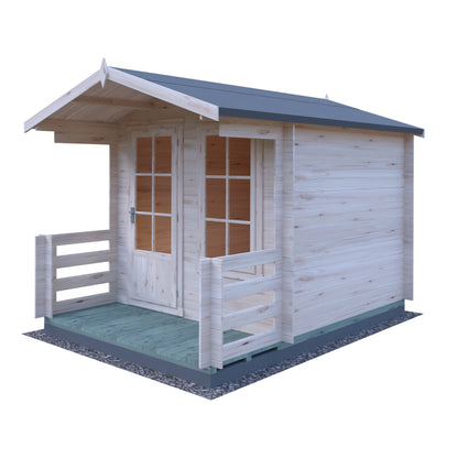 Shire Maulden with veranda 8x8 19mm Log Cabin
