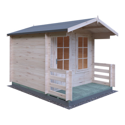 Shire Maulden with veranda 8x8 19mm Log Cabin