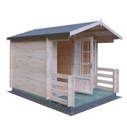 Shire Maulden with veranda 8x8 19mm Log Cabin