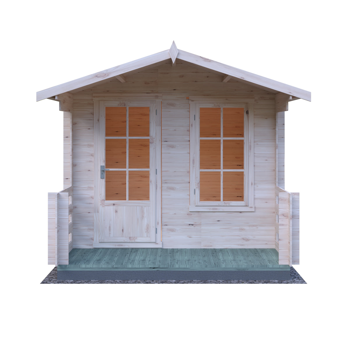 Shire Maulden with veranda 9x9 19mm Log Cabin