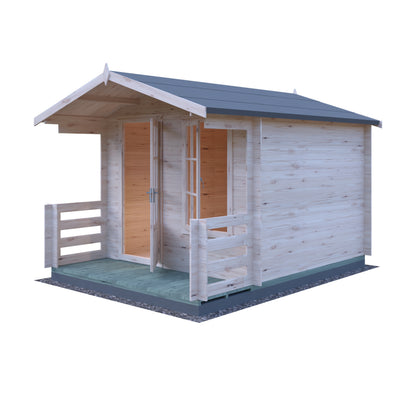 Shire Maulden with veranda 9x9 19mm Log Cabin
