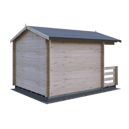 Shire Maulden with veranda 9x9 19mm Log Cabin
