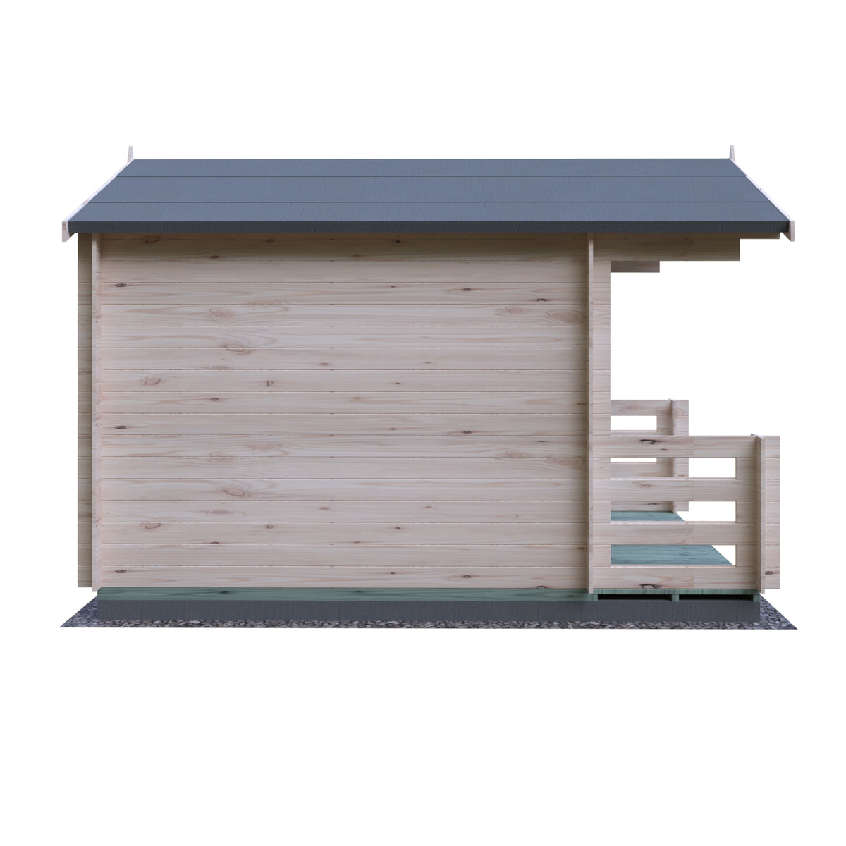 Shire Maulden with veranda 9x9 19mm Log Cabin