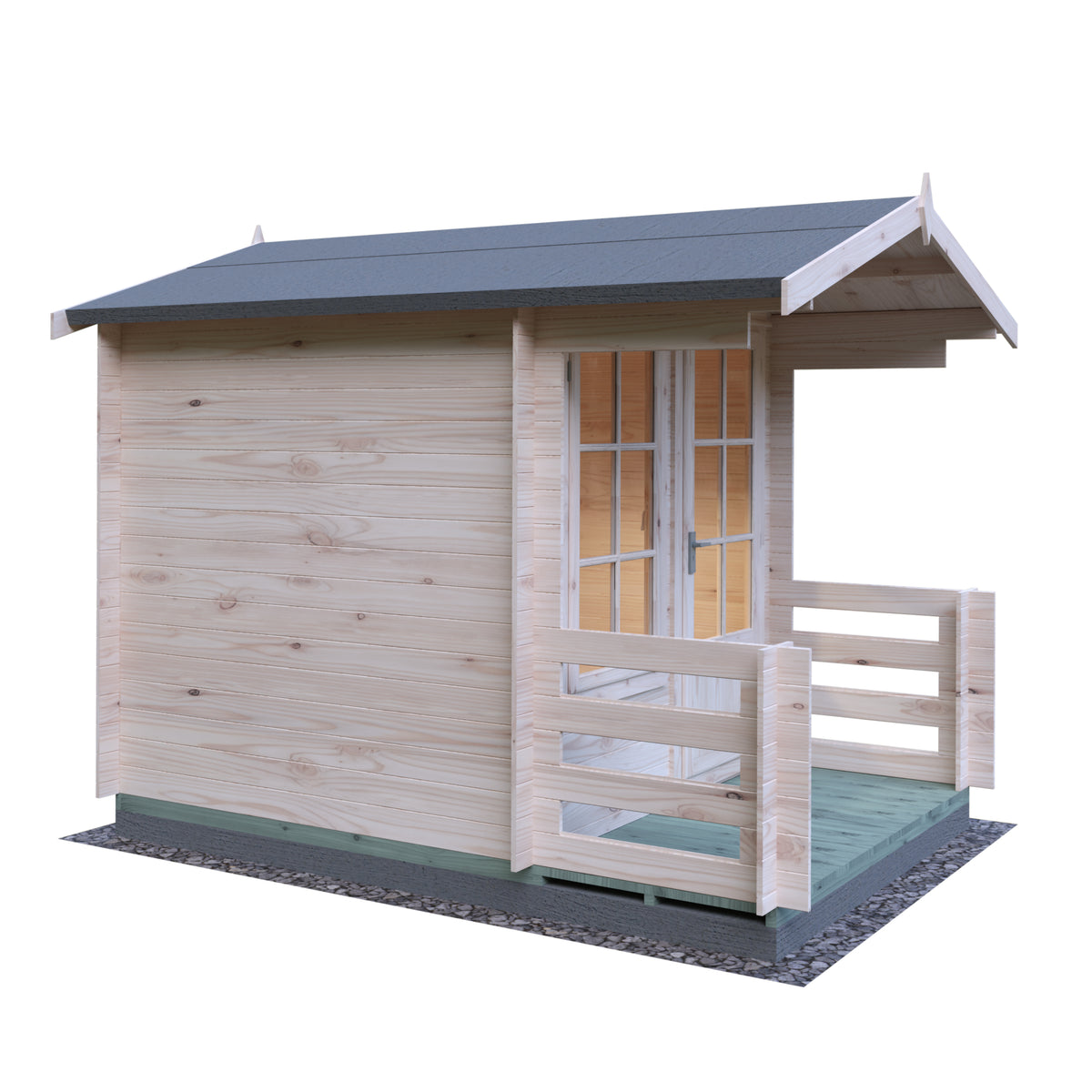 Shire Maulden with veranda 7x7 19mm Log Cabin