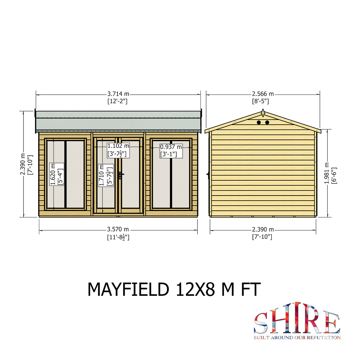 Shire Mayfield 12x8