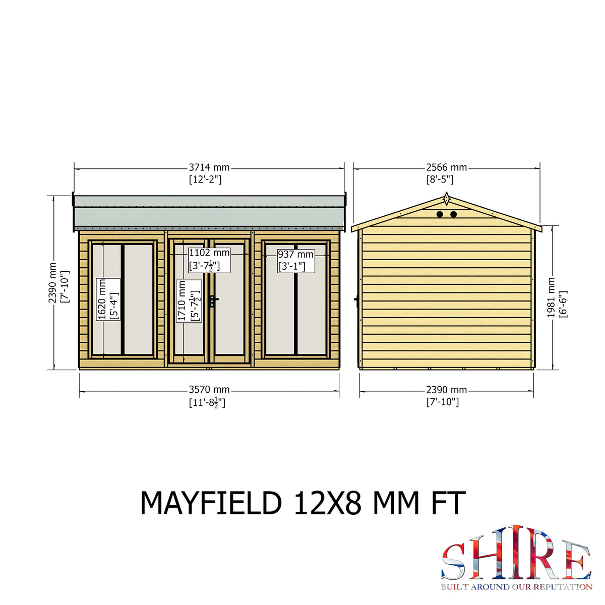 Shire Mayfield 12x8