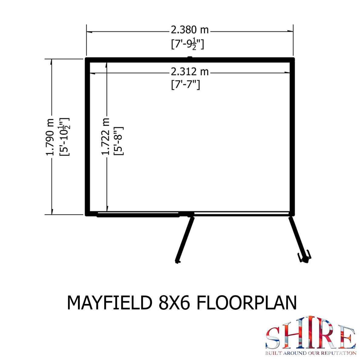Shire Mayfield 8x6