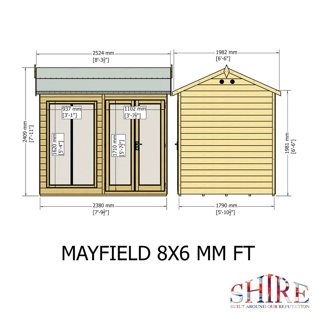 Shire Mayfield 8x6