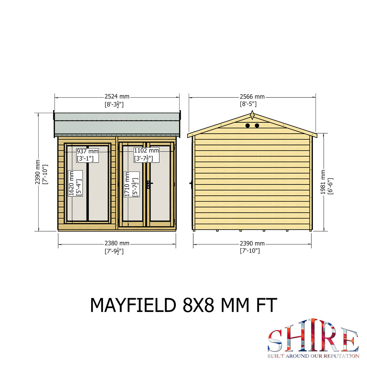Shire Mayfield 8x8