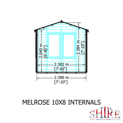 Shire Melrose 10x8 Single Door