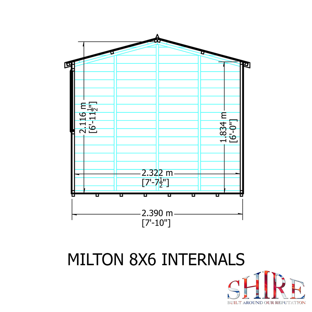 Shire Milton 8x6 Loglap