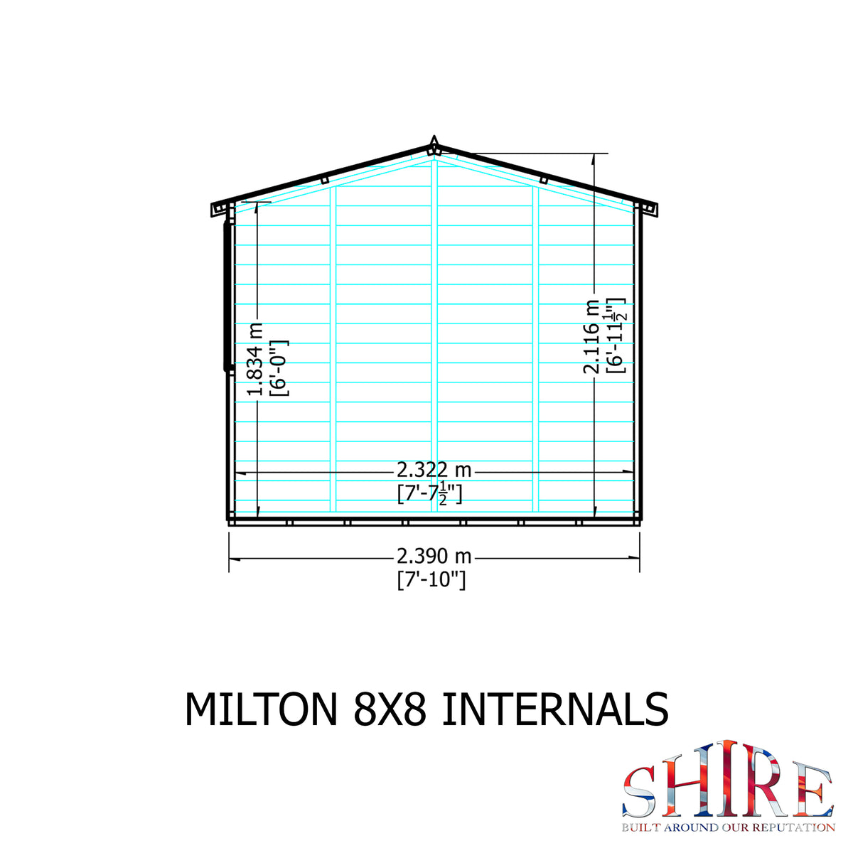 Shire Milton 8x8 Loglap