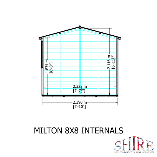 Shire Milton 8x8 Shiplap