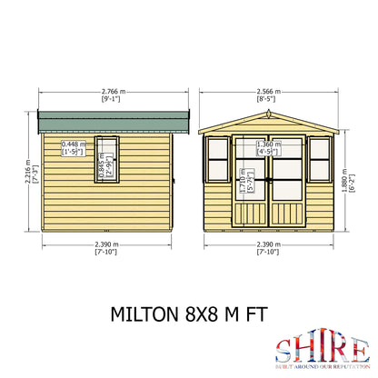 Shire Milton 8x8 Loglap