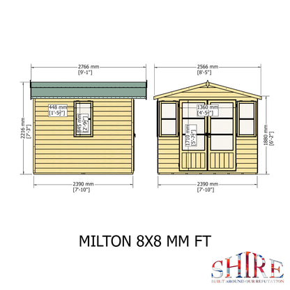 Shire Milton 8x8 Loglap