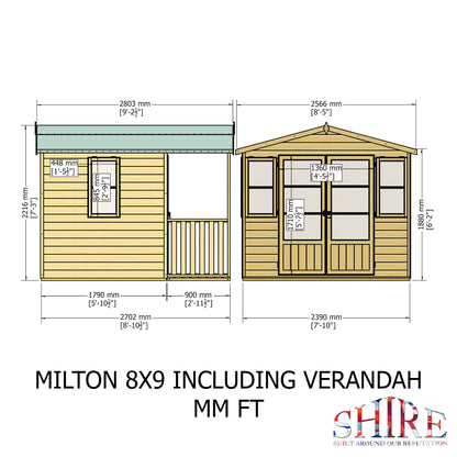 Shire Milton 8x9 Shiplap