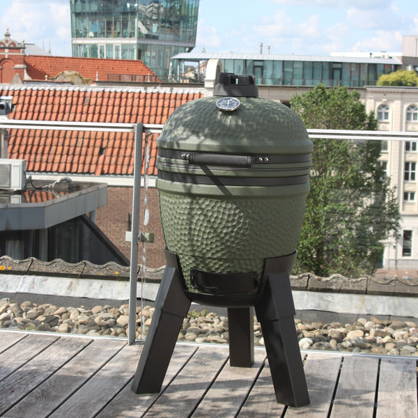 Kamado Ceramic BBQ Grill with Aluminium Pedestal