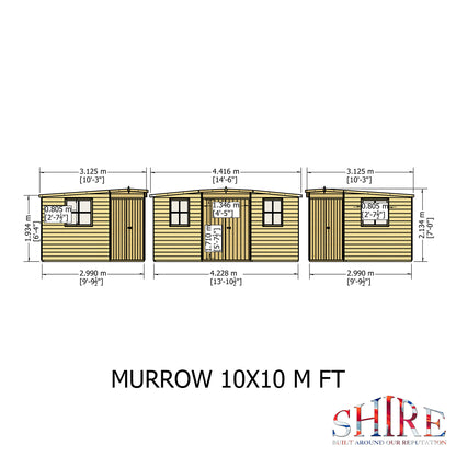 Shire Murrow 10x10 Double Door Loglap