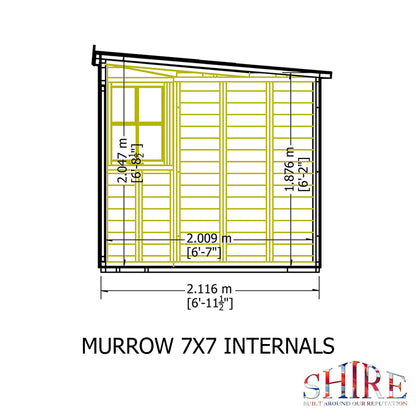 Shire Murrow 7x7 Double Door Loglap