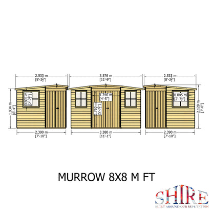 Shire Murrow 8x8 Double Door Loglap