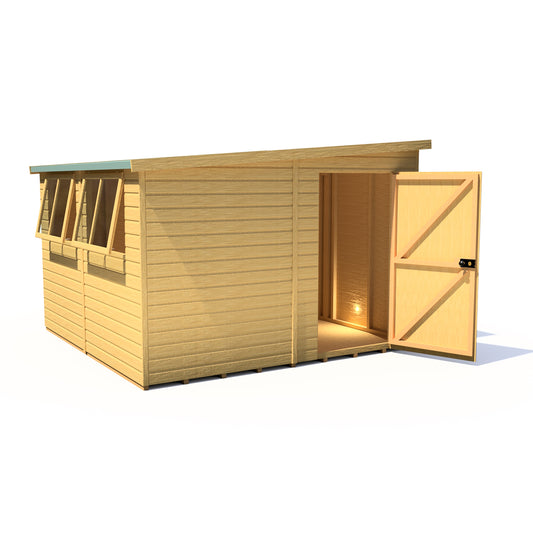 Shire Norfolk 10x10 Single Door Loglap Style B