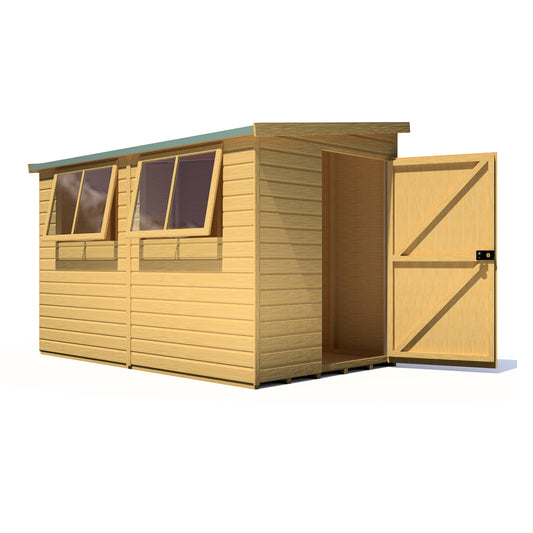 Shire Norfolk 10x6 Single Door Loglap Style B