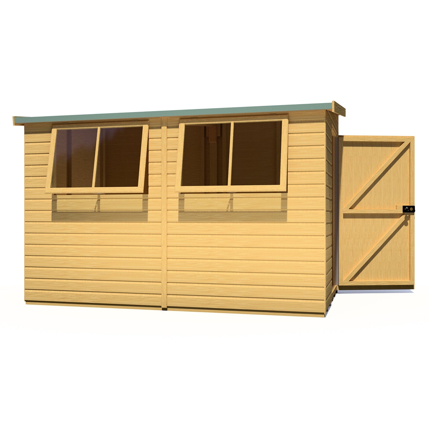 Shire Norfolk 10x6 Single Door Shiplap Style B