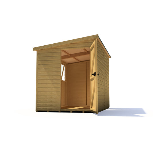 Shire Norfolk 10x6 Single Door Shiplap Style B