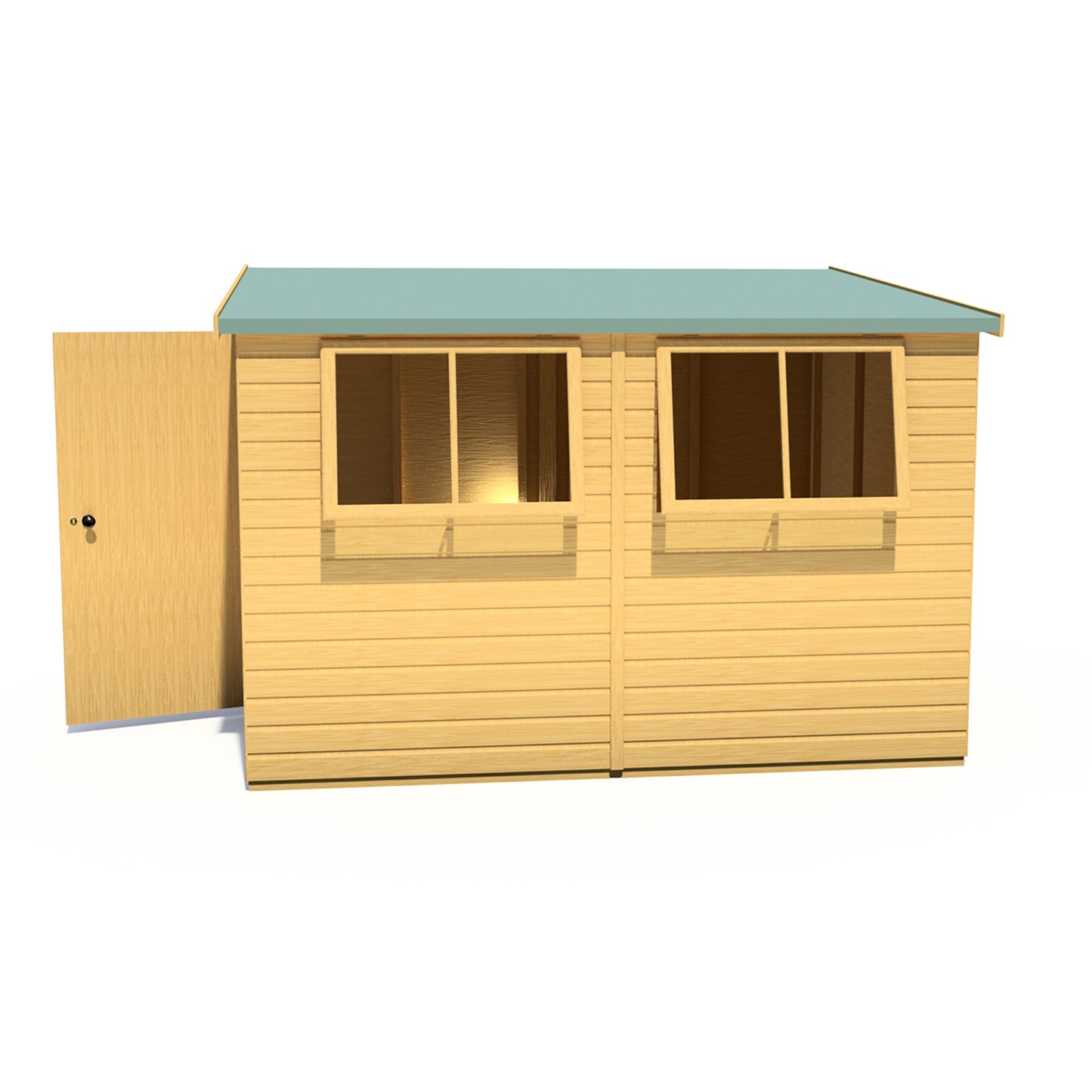 Shire Norfolk 10x8 Single Door Loglap Style A