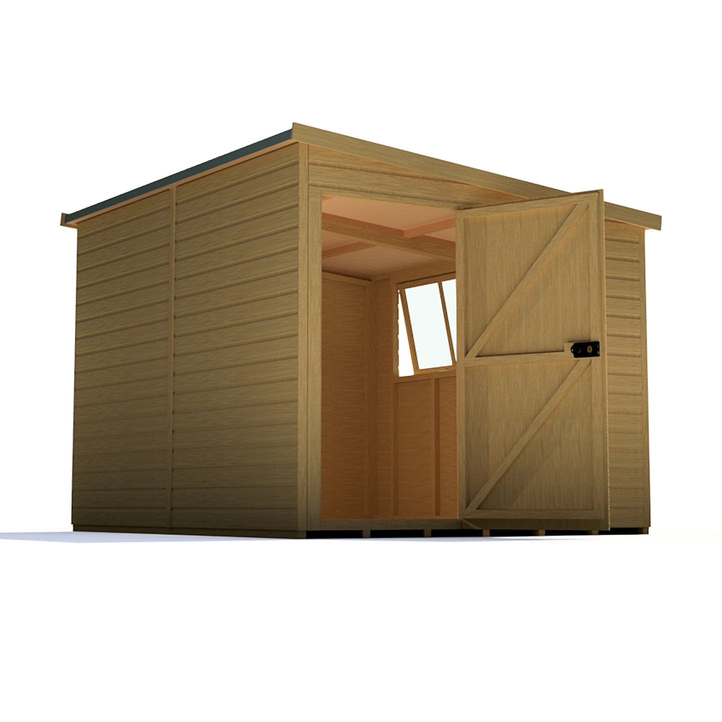 Shire Norfolk 10x8 Single Door Loglap Style A