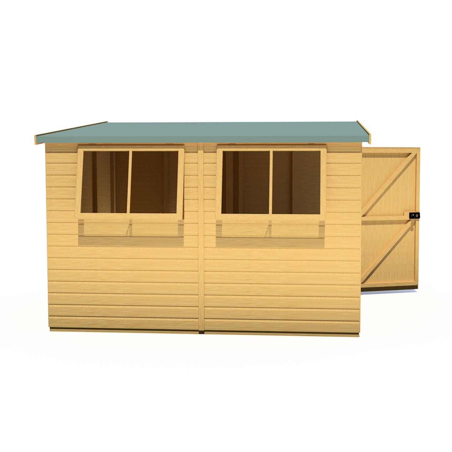 Shire Norfolk 10x8 Single Door Shiplap Style B