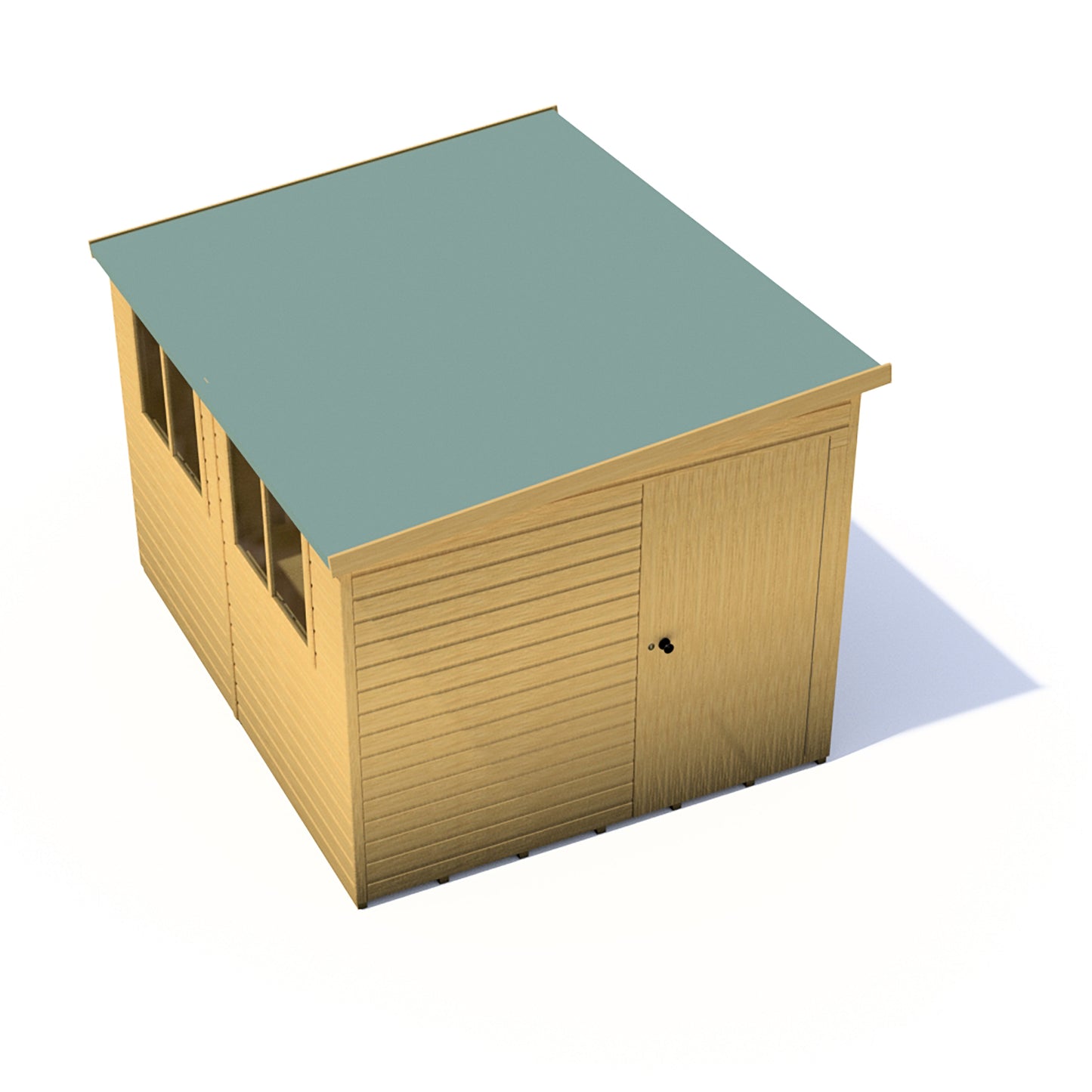 Shire Norfolk 10x8 Single Door Shiplap Style B
