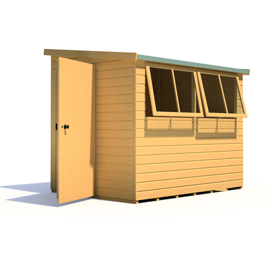 Shire Norfolk 8x6 Single Door Shiplap Style A