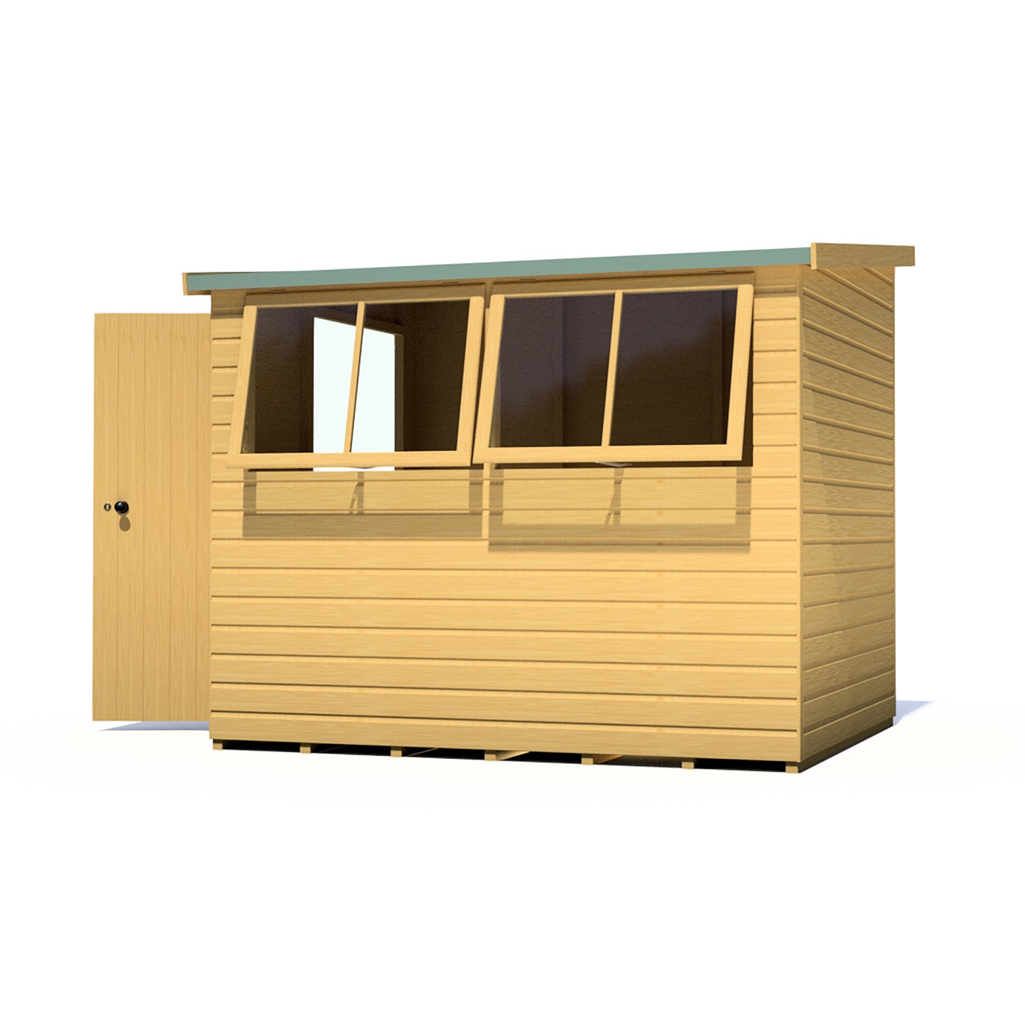 Shire Norfolk 8x6 Single Door Shiplap Style A