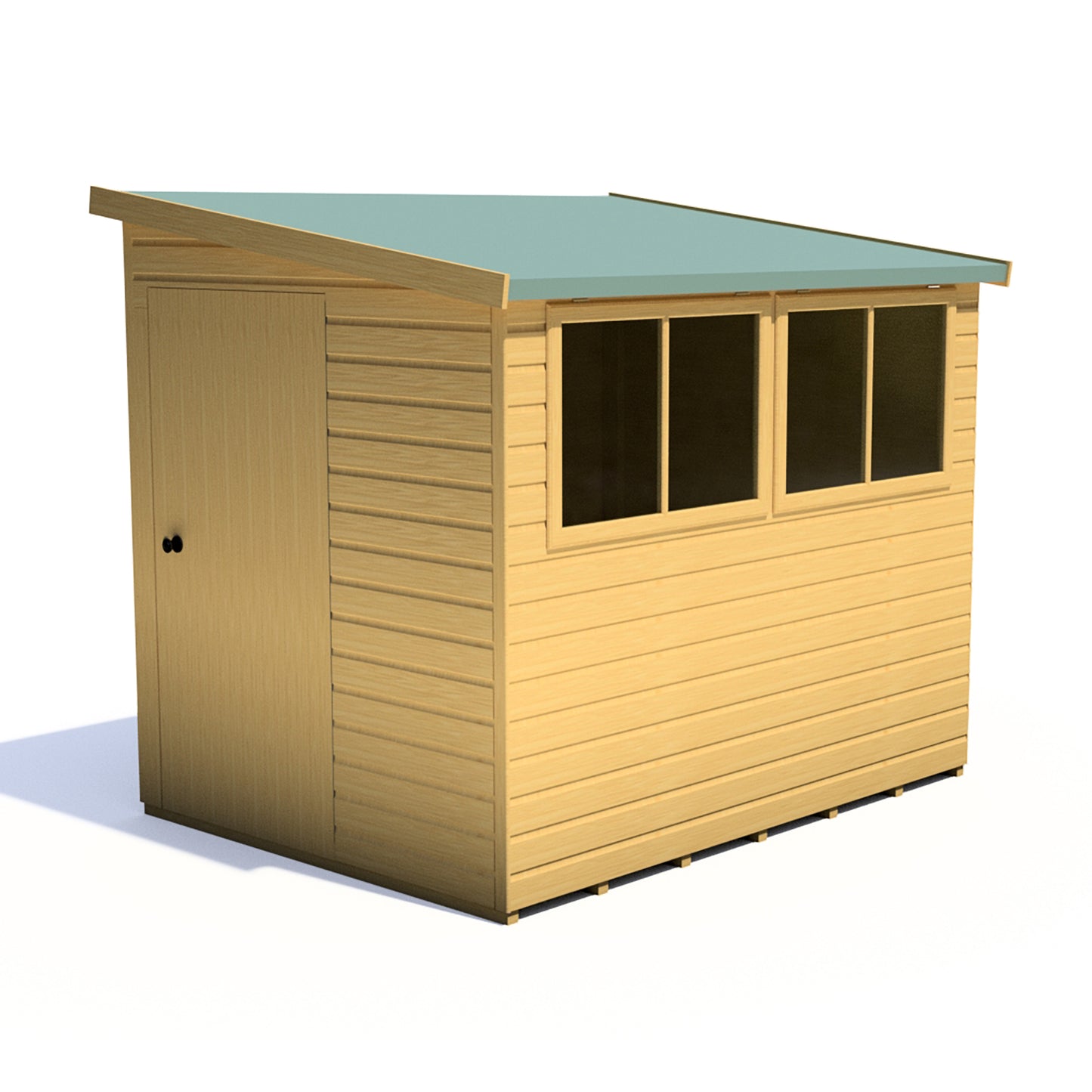Shire Norfolk 8x6 Single Door Shiplap Style A