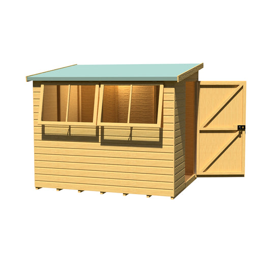 Shire Norfolk 8x6 Single Door Loglap Style B