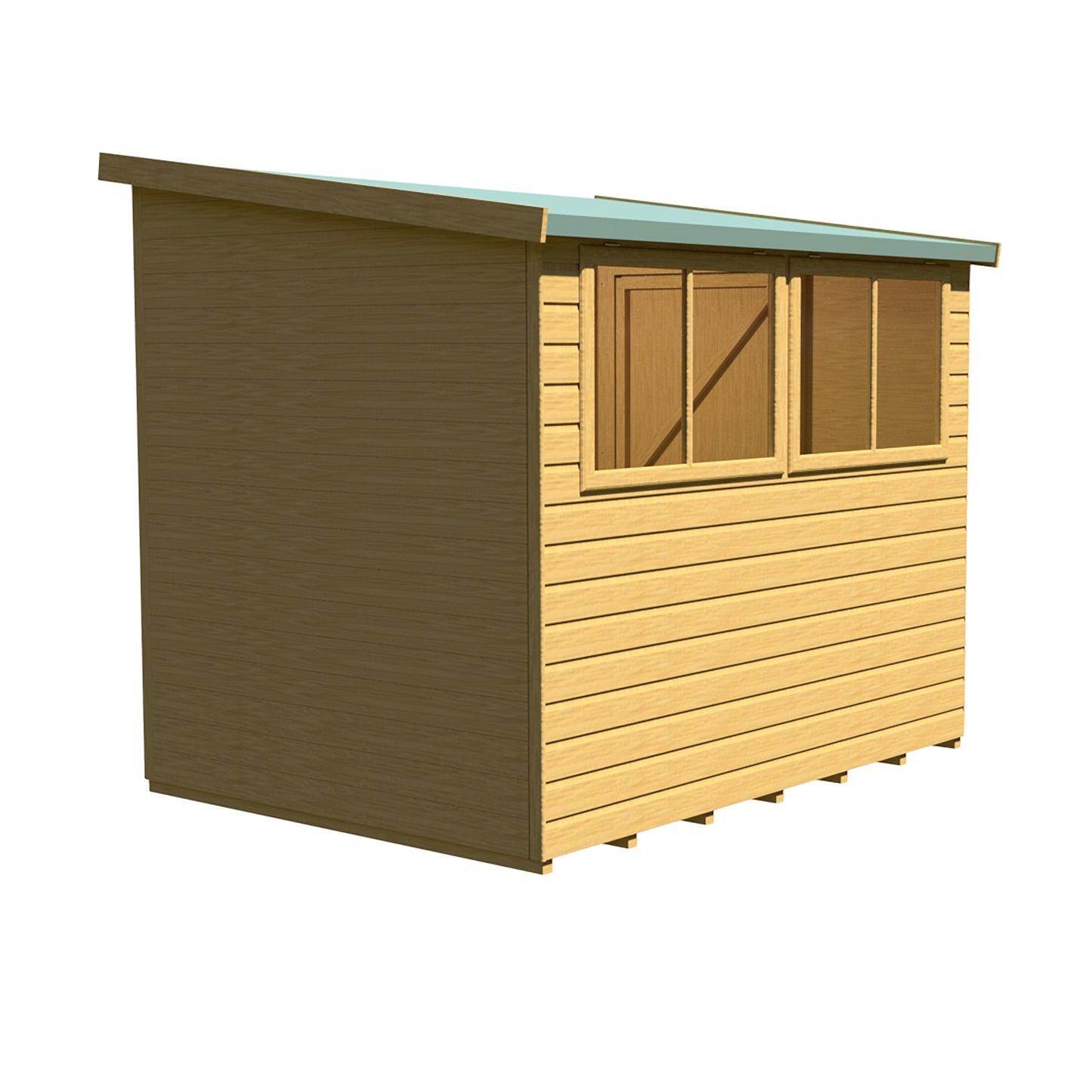 Shire Norfolk 8x6 Single Door Shiplap Style B