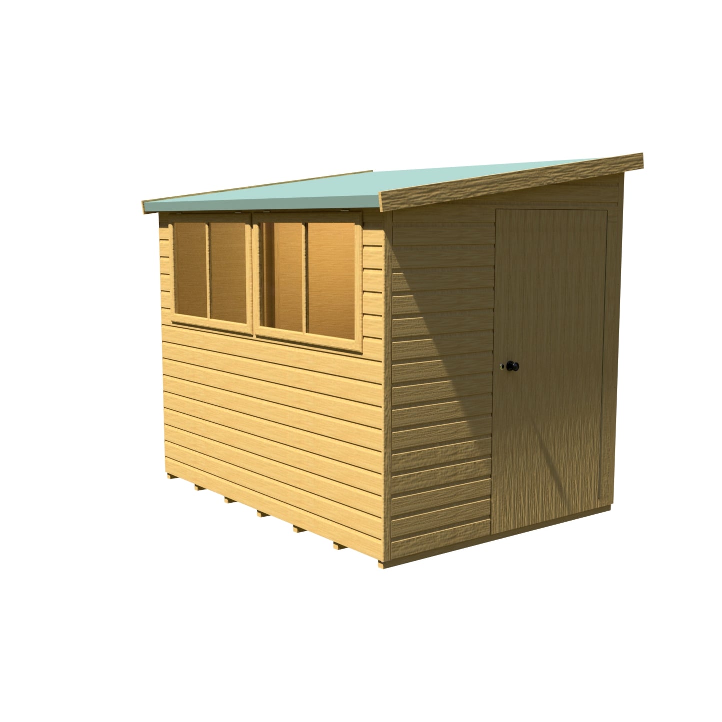 Shire Norfolk 8x6 Single Door Shiplap Style B