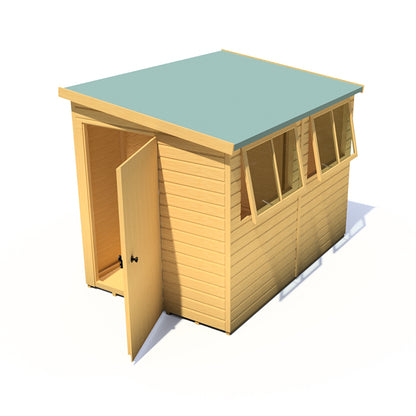 Shire Norfolk 9x6 Single Door Loglap Style A