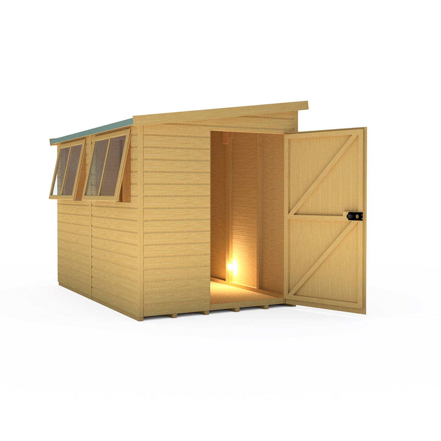 Shire Norfolk 9x6 Single Door Shiplap Style B
