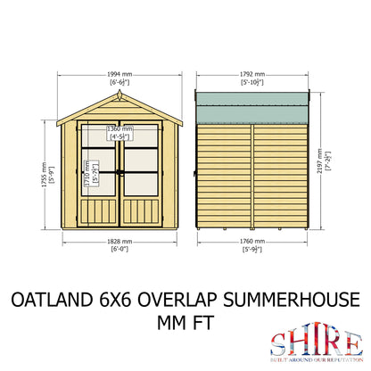 Shire Oatland Overlap 6x6
