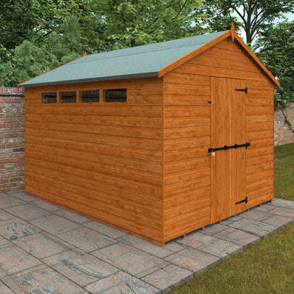 10x8 Security Apex with Slit Wins and Sec Bar
