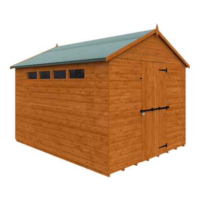 10x8 Security Apex with Slit Wins and Sec Bar