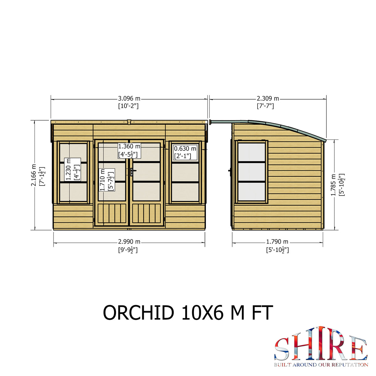 Shire Orchid 10x6 Shiplap