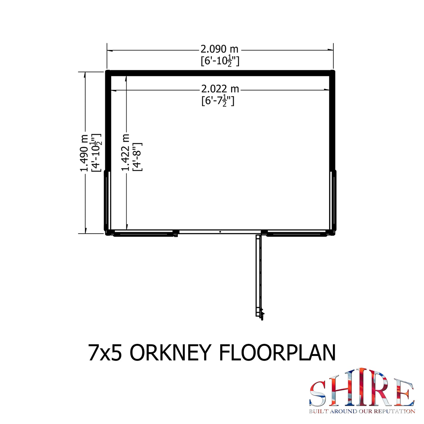 Shire Orkney 7x5 Shiplap