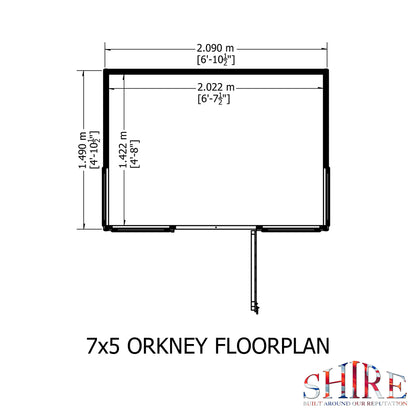 Shire Orkney 7x5 Shiplap
