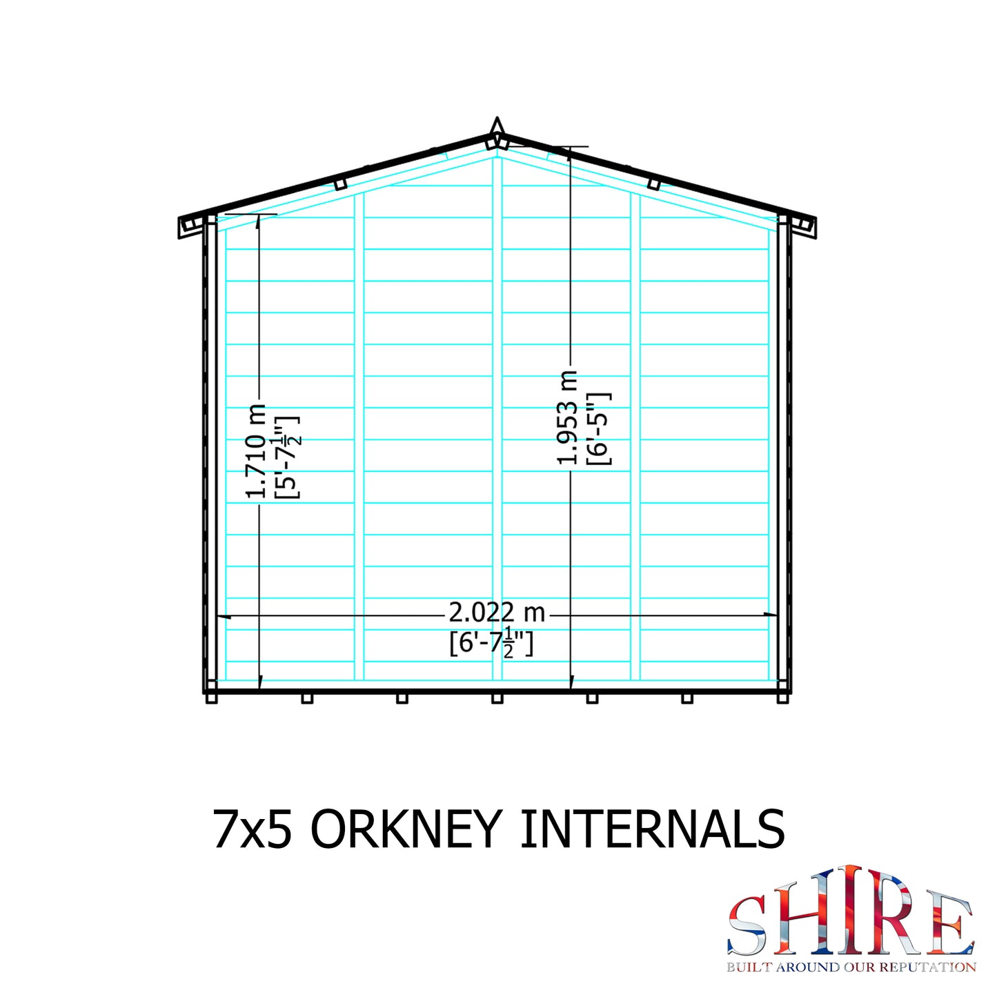 Shire Orkney 7x5 Shiplap