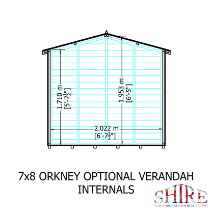 Shire Orkney 7x8 Shiplap