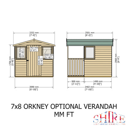 Shire Orkney 7x8 Shiplap