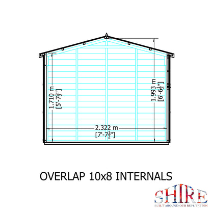 Shire Overlap Double Door 10x8 D/D